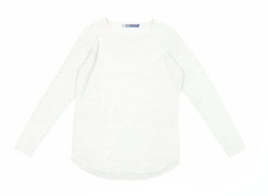 Isle Women's Ivory Pullover Jumper Size 10