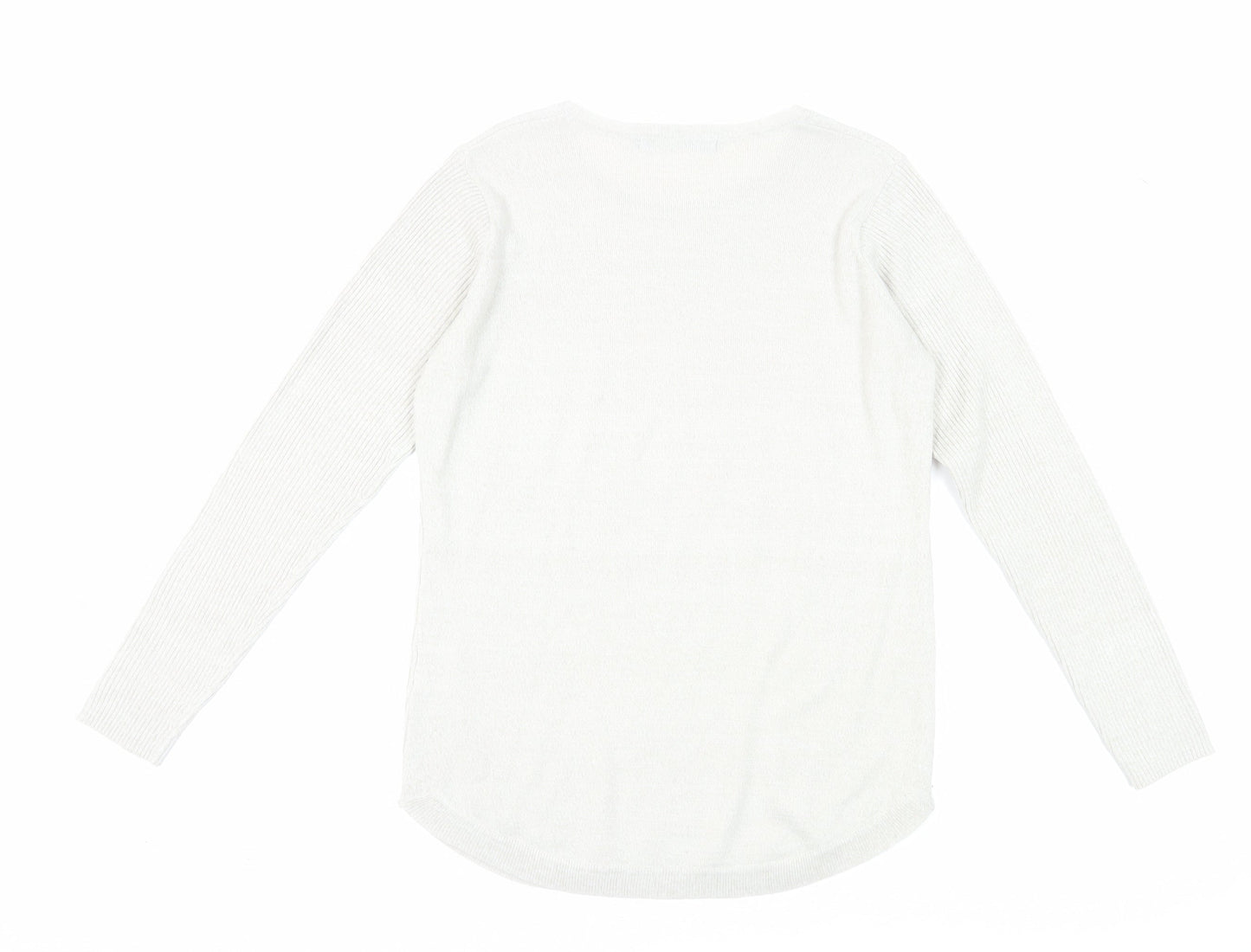 Isle Women's Ivory Pullover Jumper Size 10