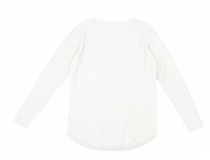 Isle Women's Ivory Pullover Jumper Size 10