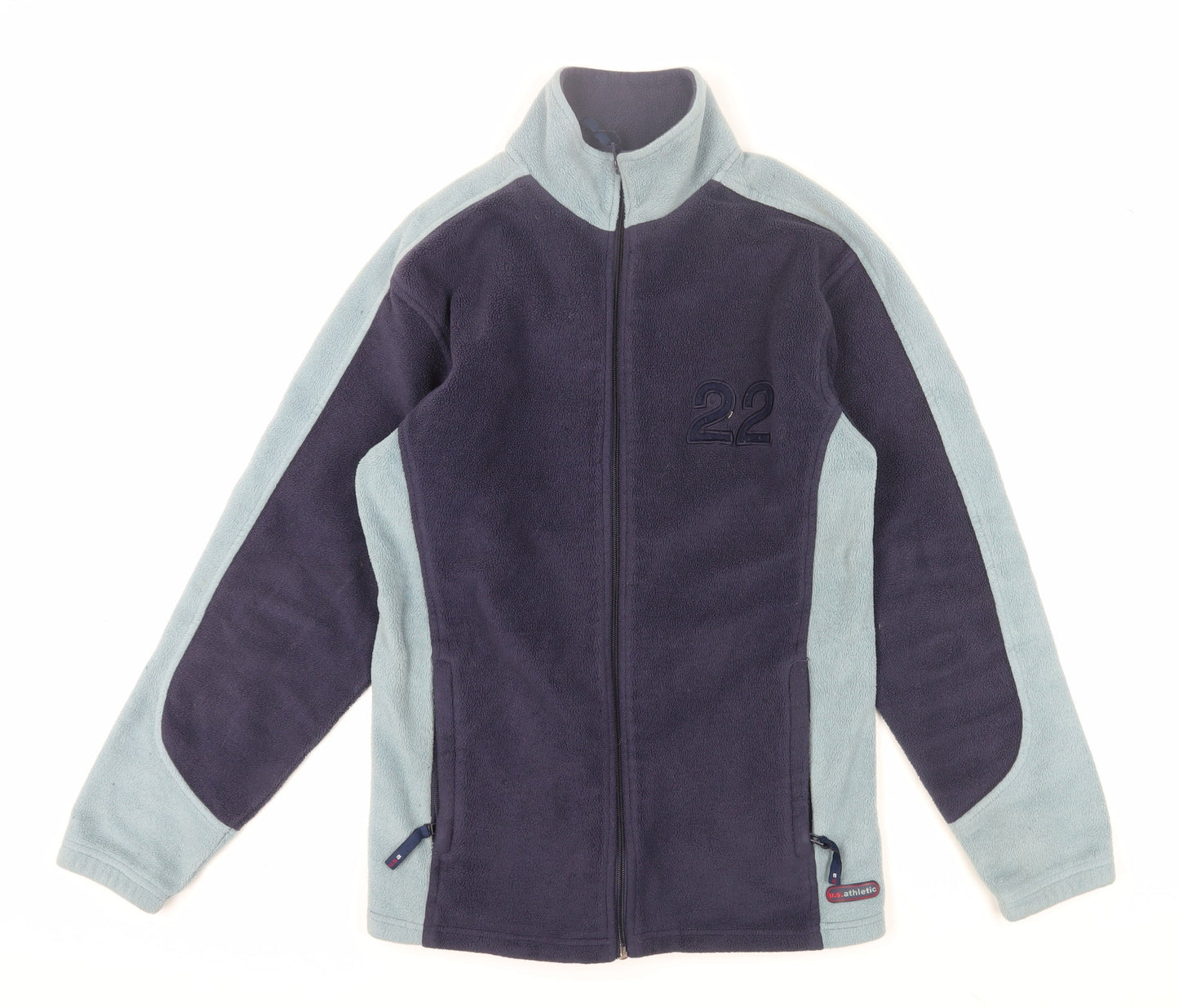 U.S. Athletic Men's Blue Fleece Jacket - Size S