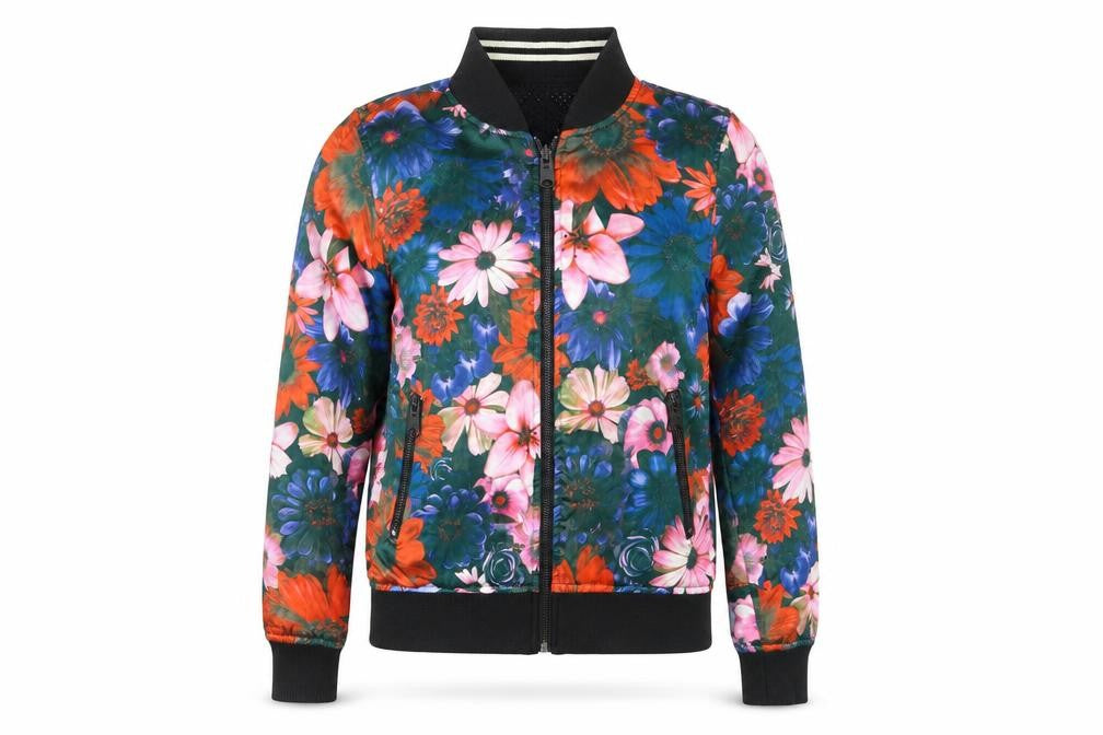 Criminal Damage Women's Multicoloured Floral Bomber Jacket 2XS
