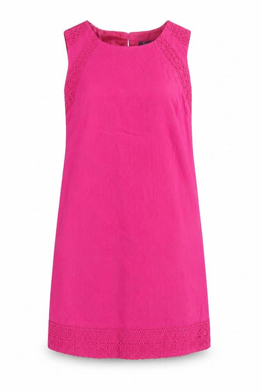 Bonmarché Women's Pink Cotton Shift Dress, Size 10