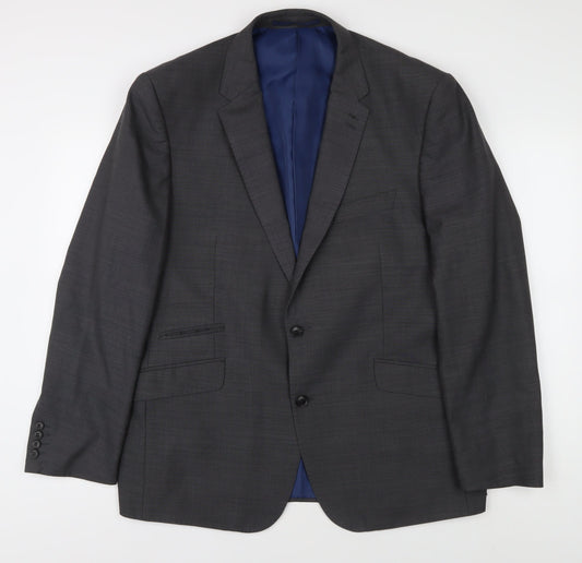 Marks and Spencer Men's Grey Blazer 40R Regular Fit