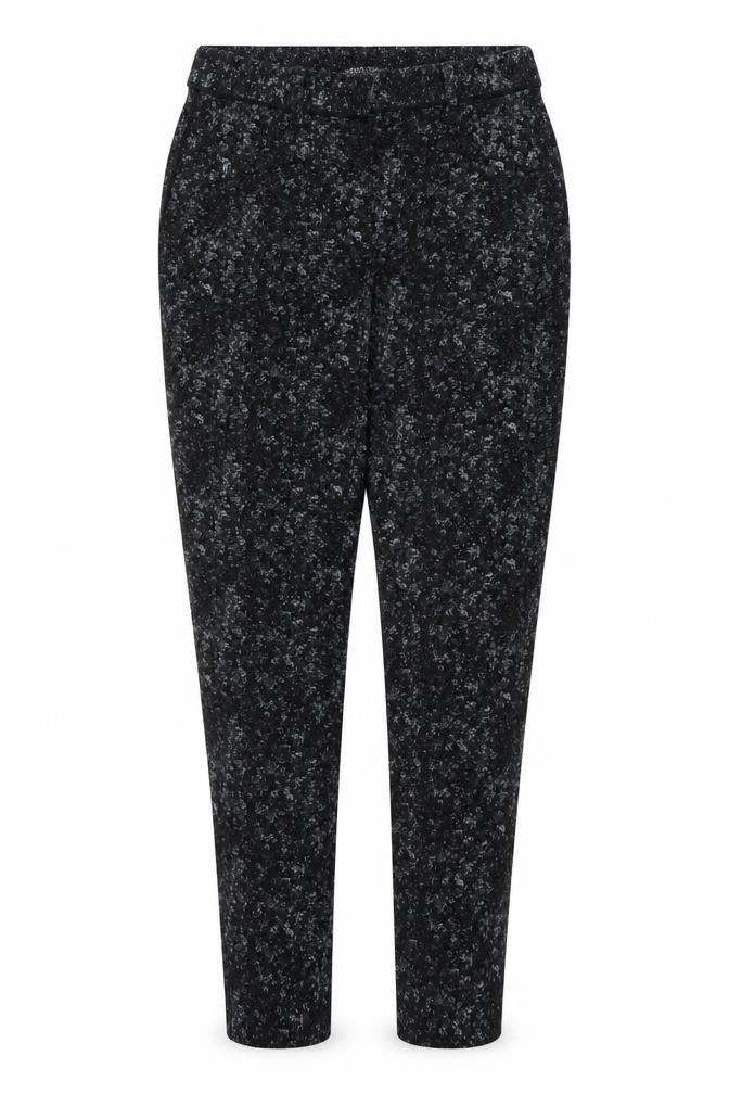 GAP Women's Black Slim Ankle Floral Trousers