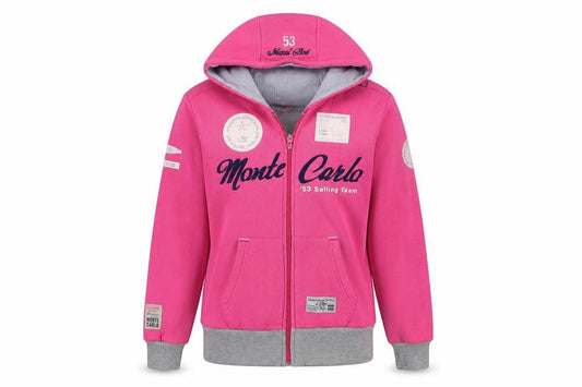 Monte Carlo Women's Pink Full Zip Hoodie XS