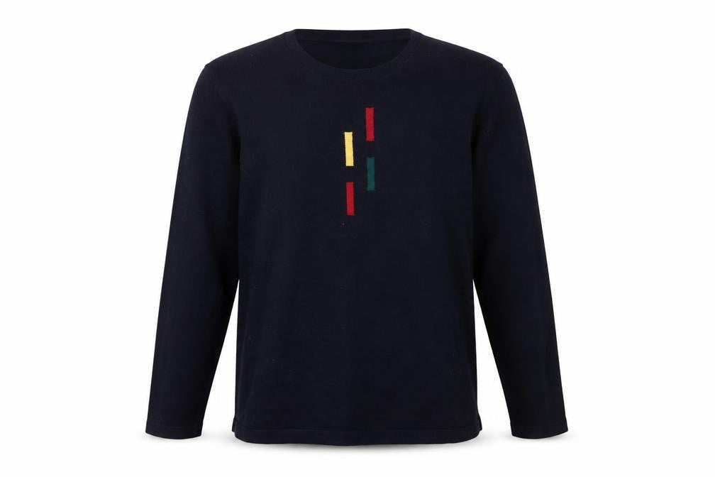 Lucia Men's Black Wool Blend Pullover, Size 18 Plus