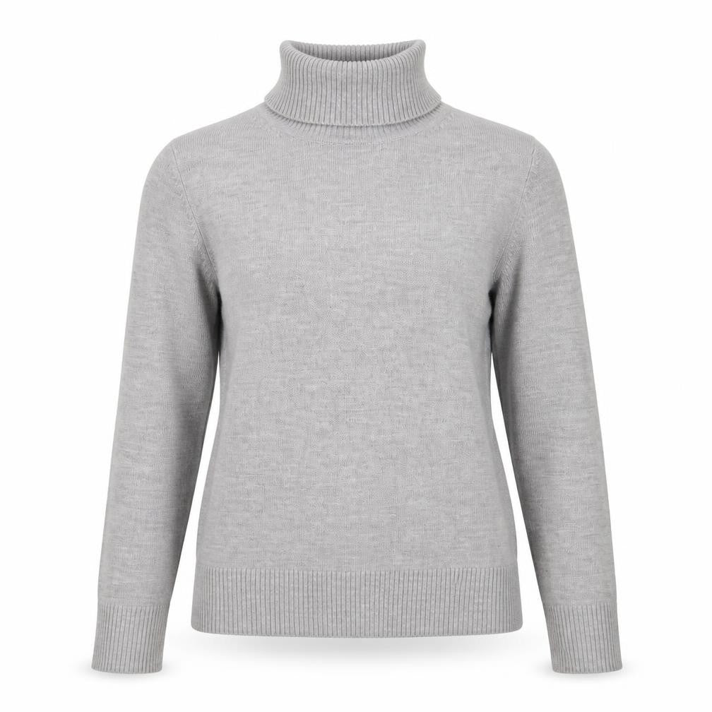 French Connection Women's Grey Roll Neck Jumper M