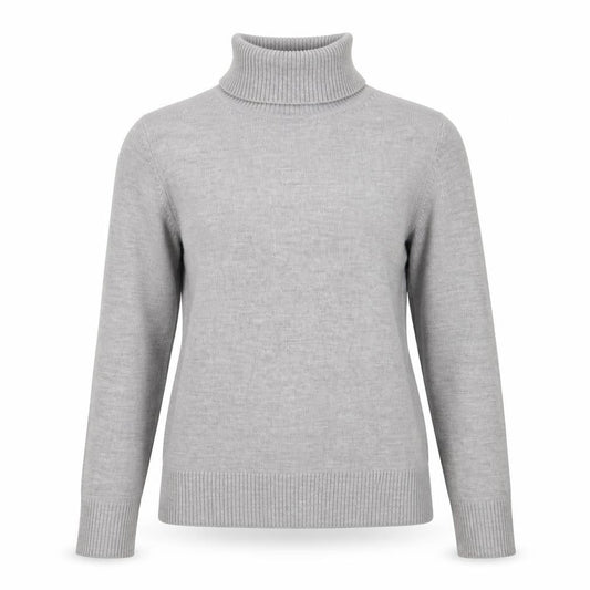 French Connection Women's Grey Roll Neck Jumper M
