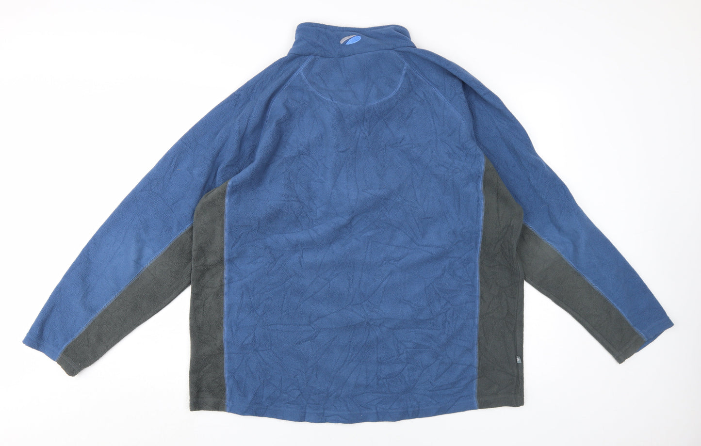 Mountainlife Men's Blue XL Fleece 1/4 Zip Sweatshirt