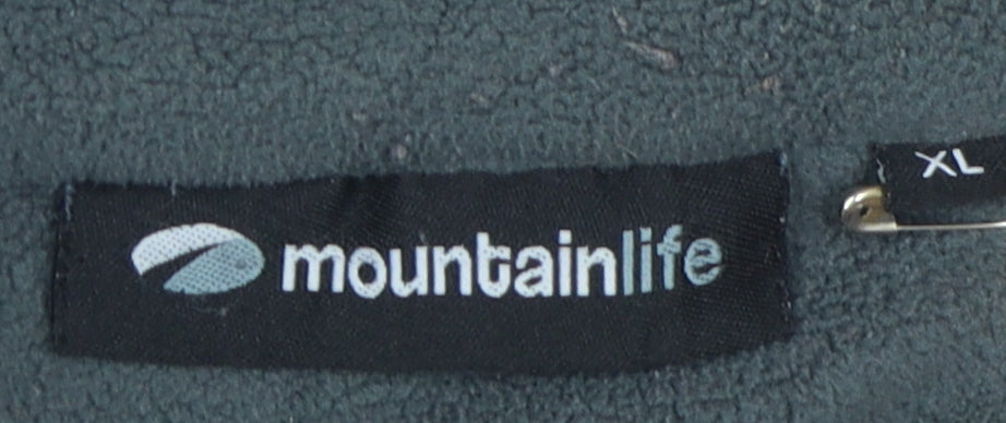 Mountainlife Men's Blue XL Fleece 1/4 Zip Sweatshirt