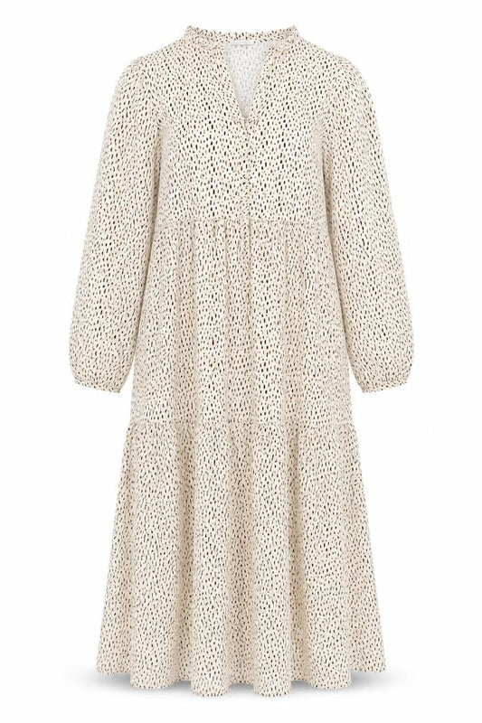VILA Women’s Beige Midi Trapeze Dress Size 10