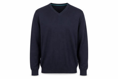 Golf Co Men's Blue V-Neck Pullover Jumper, Size M