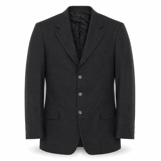 Aragona Men's Black Wool Cashmere Blazer Size 38R