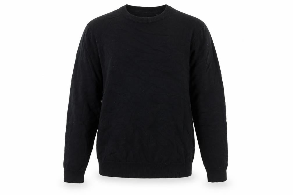 Brave Soul Men's Black Cotton Pullover Jumper M