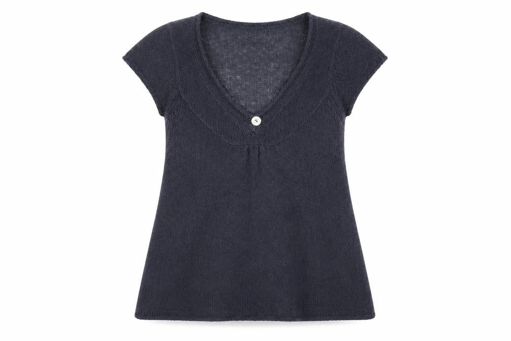 White Stuff Women's Blue V-Neck Pullover Jumper Size 12