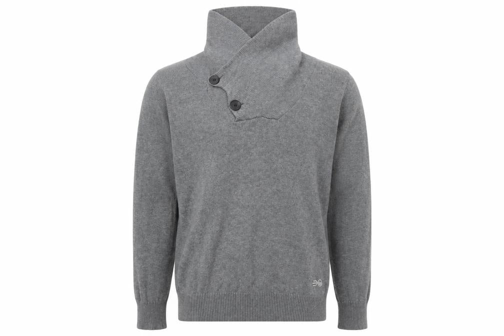 Crosshatch Men's Grey Cotton Pullover Medium