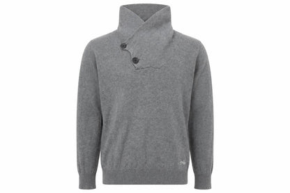 Crosshatch Men's Grey Cotton Pullover Medium