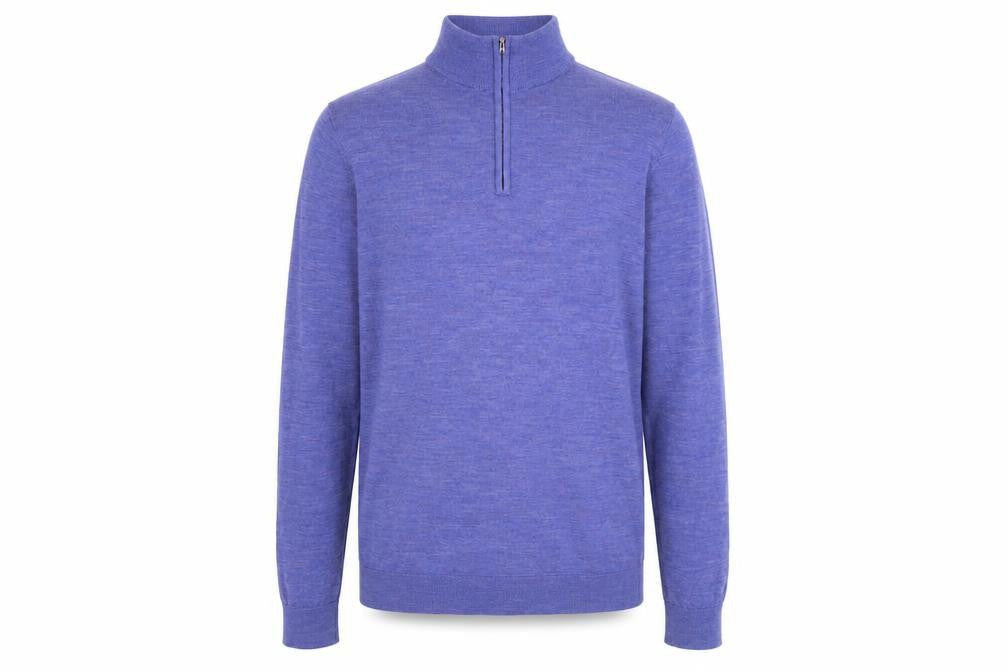 Paul Costelloe Men's Purple Wool Pullover Jumper Size S