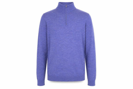 Paul Costelloe Men's Purple Wool Pullover Jumper Size S