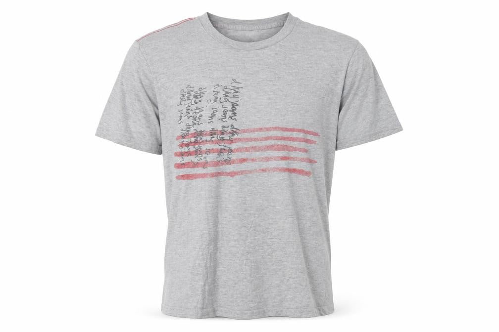 DKNY Men's Grey Graphic Cotton Crew Neck T-Shirt, M