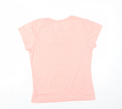 Preloved Disney Women's Pink XS Stitch T-Shirt - Back