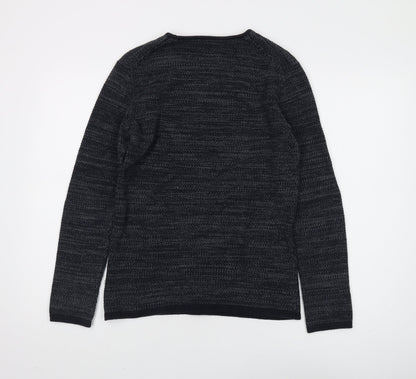 Minimum Women's Black XS Crew Neck Knit Pullover Jumper