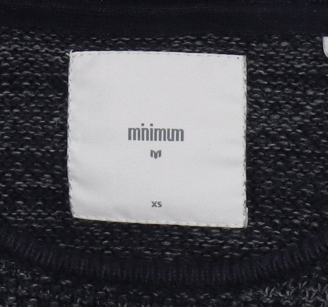 Minimum Women's Black XS Crew Neck Knit Pullover Jumper