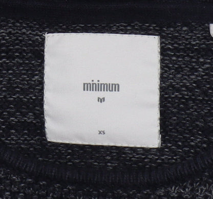 Minimum Women's Black XS Crew Neck Knit Pullover Jumper