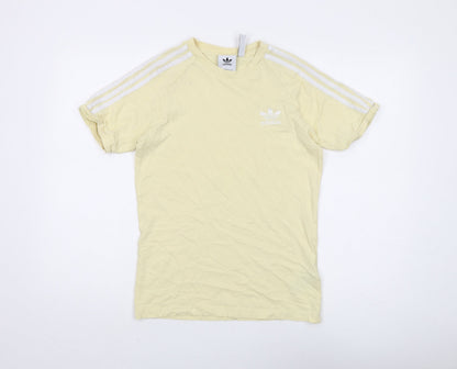 Additional front view of Adidas Women's Yellow XS Basic T-Shirt