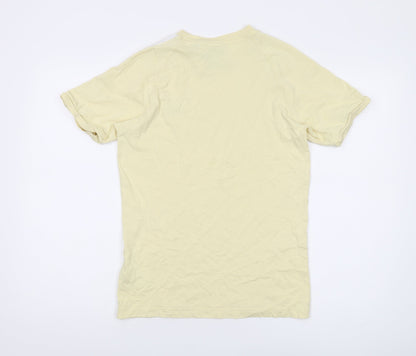 Back view of Adidas Women's Yellow XS Basic T-Shirt