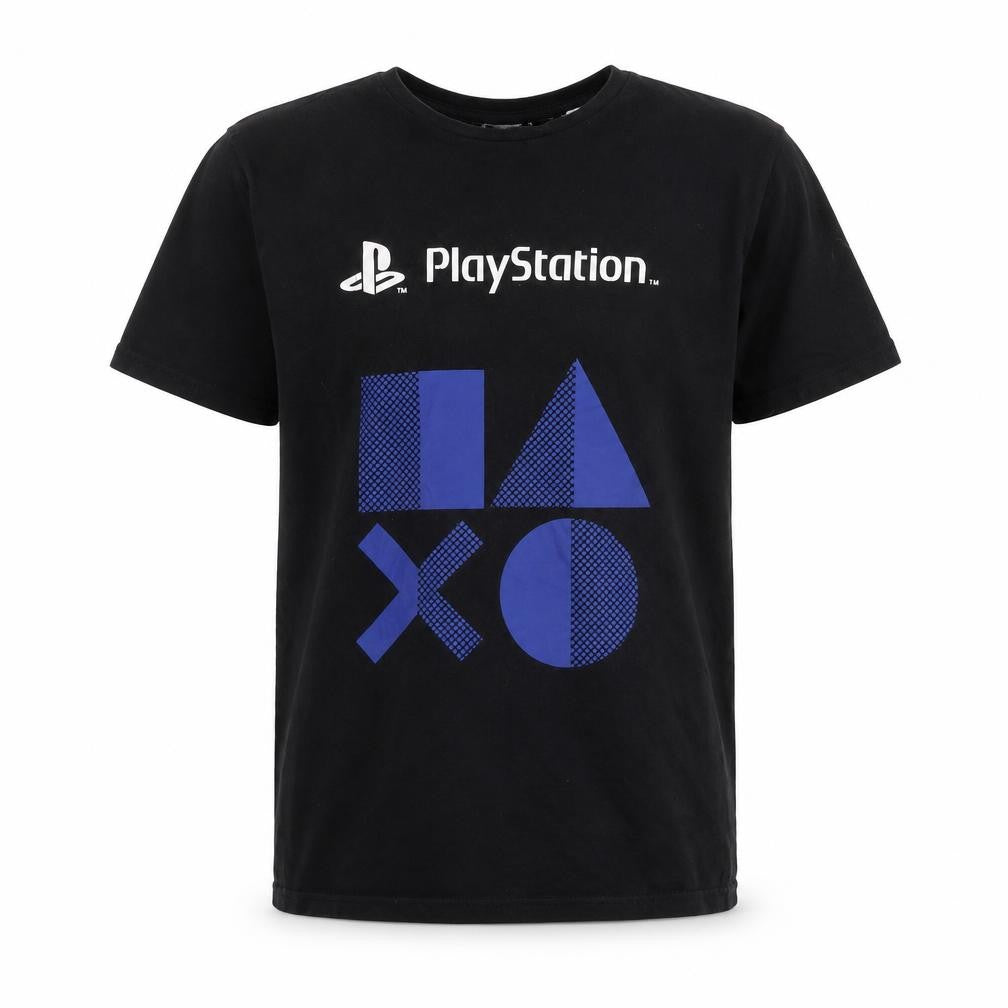 Boys Black PlayStation Graphic T-Shirt, Size 11-12 Years, Cotton
