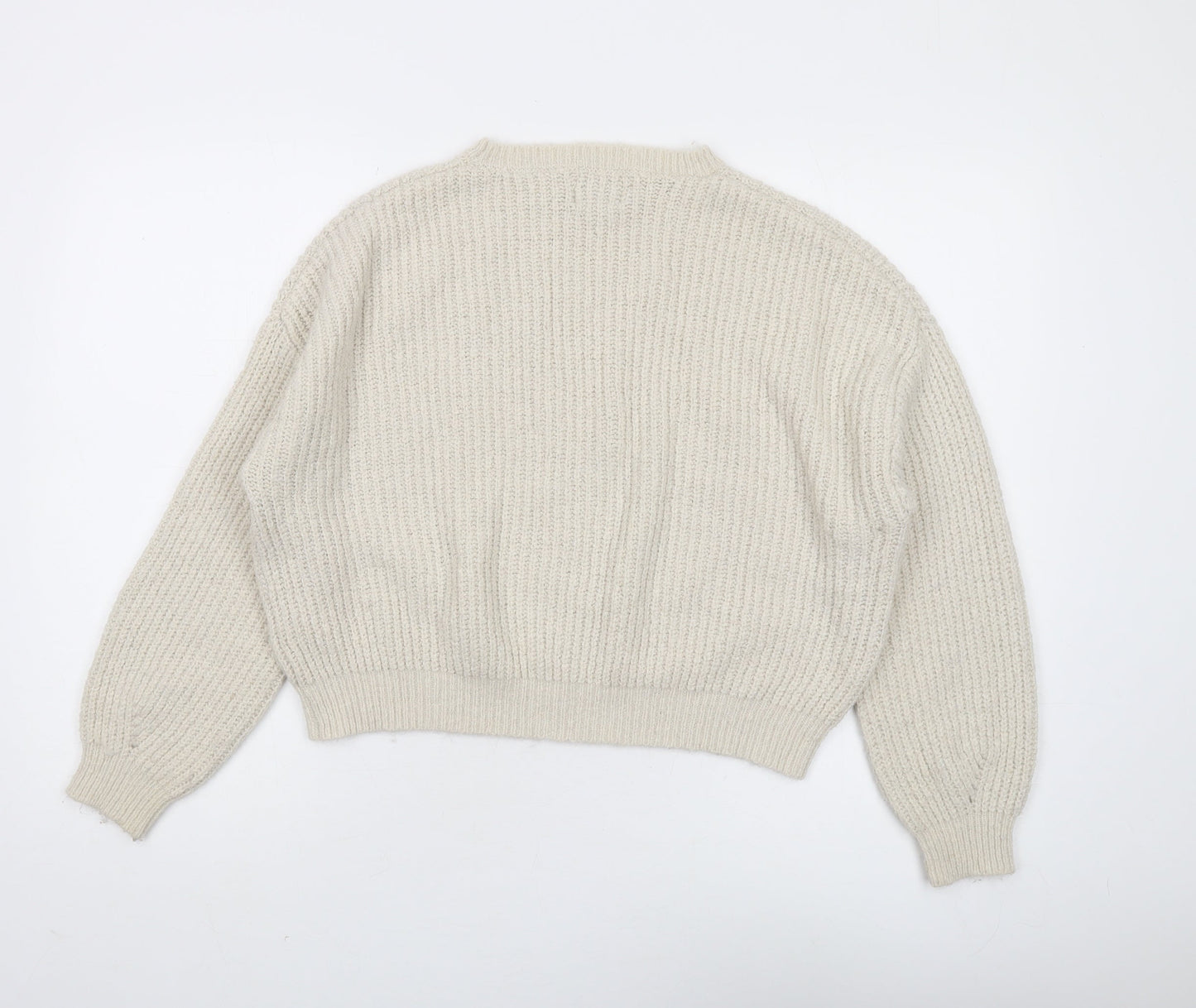 Pacific Republic Women's Ivory Chunky Knit Pullover Jumper