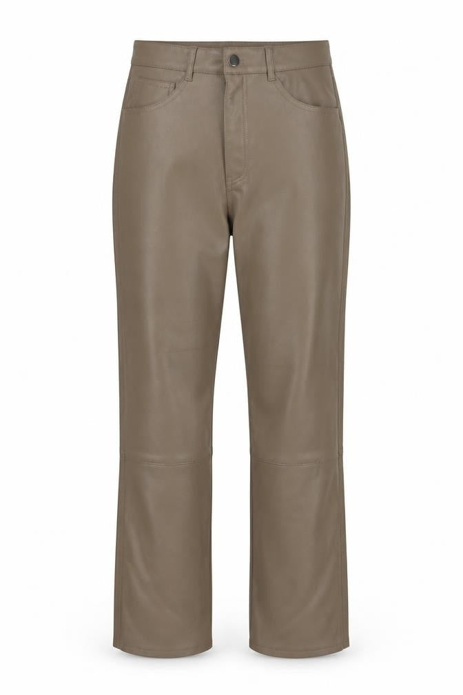 H&M Women's Beige Straight Trousers Size 14