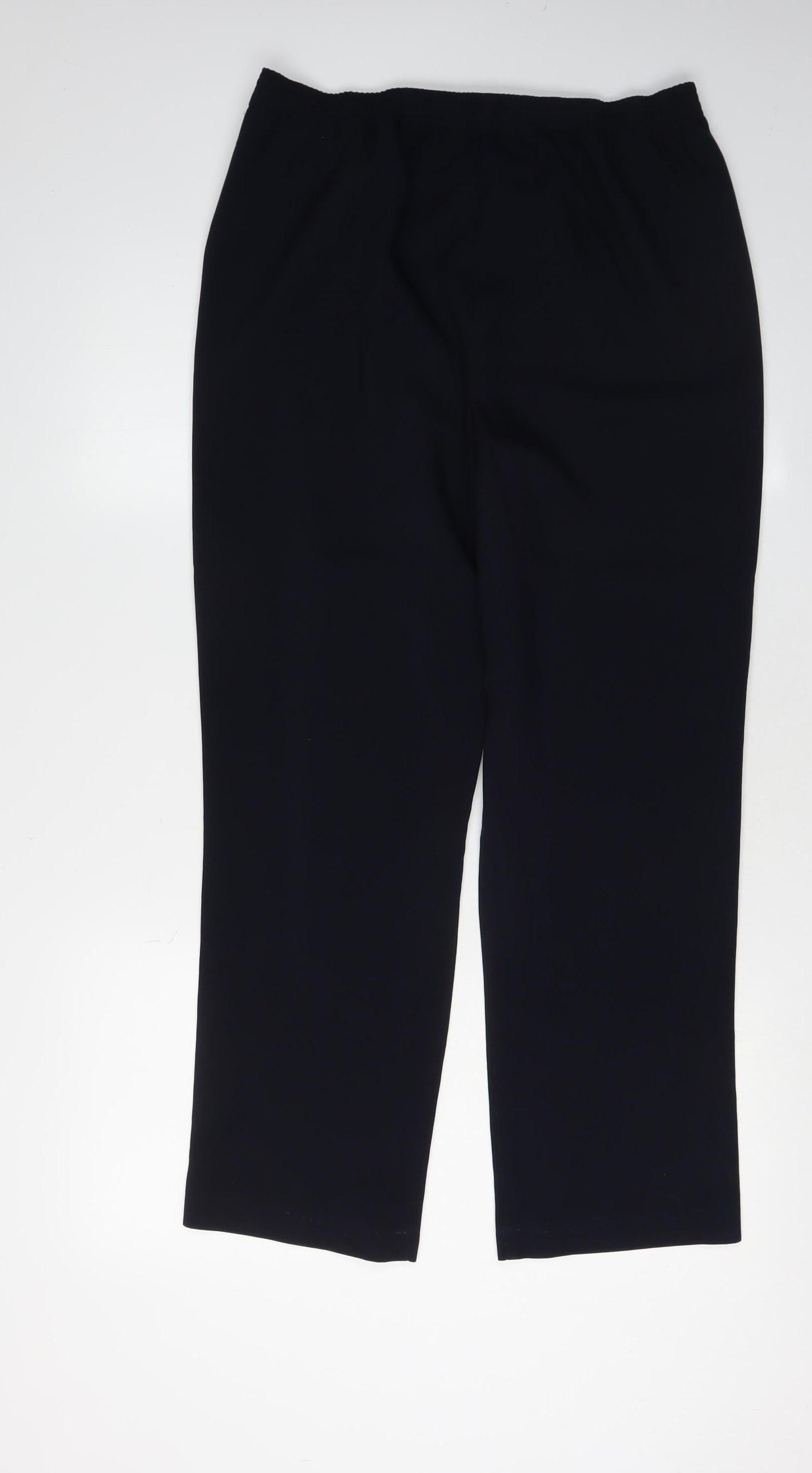 Bonmarché Women's Black Straight Trousers Size 12