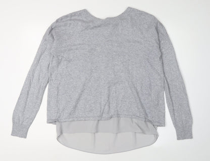 Marks & Spencer Grey Women's Cardigan Size 12 Regular