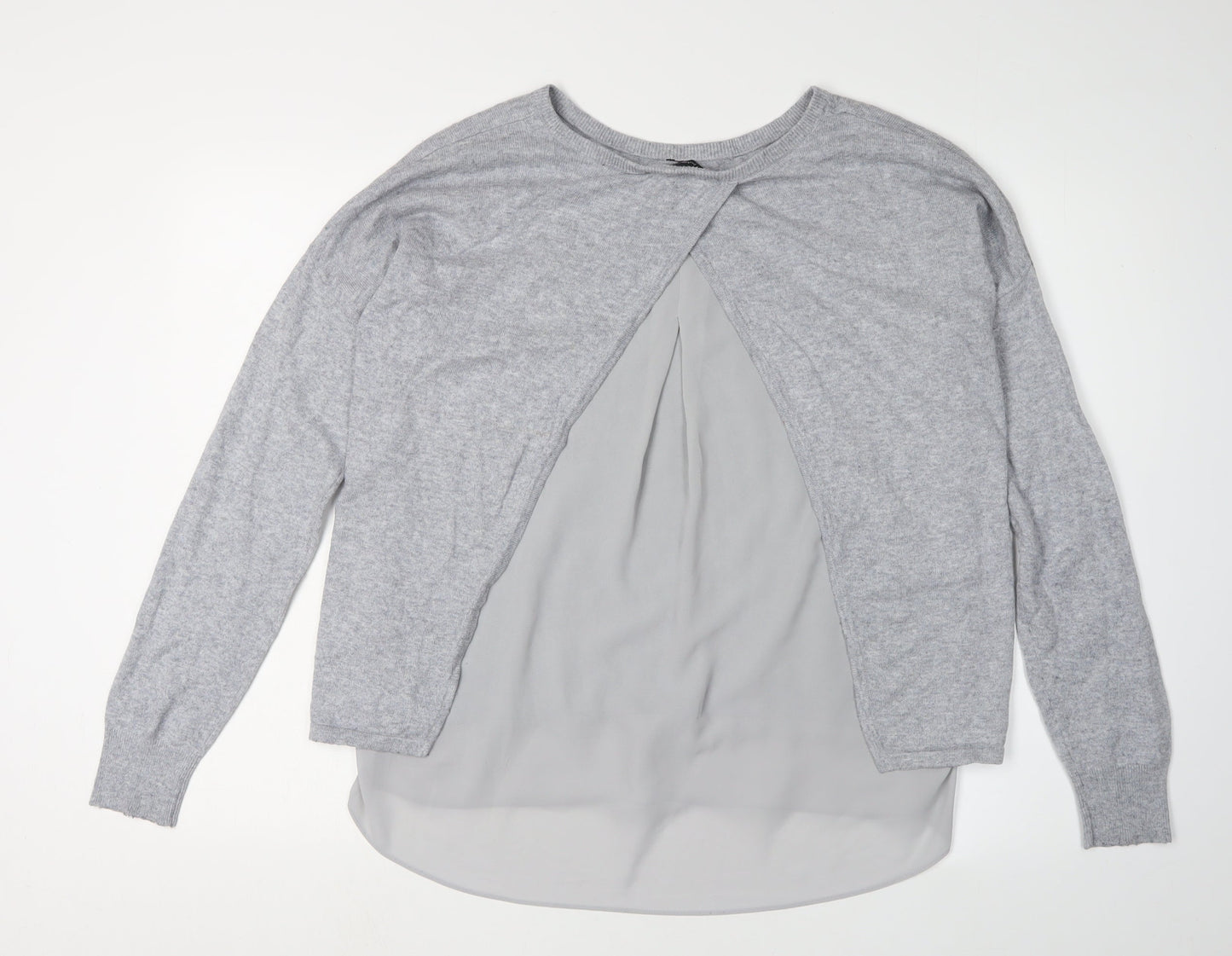 Marks and Spencer Grey Women's Cardigan Size 12 Regular