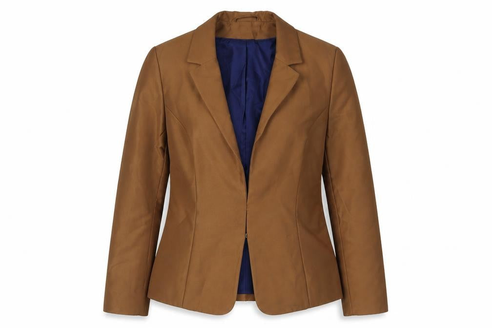 H&M Women's Brown Blazer, Size 12, Classic Fit