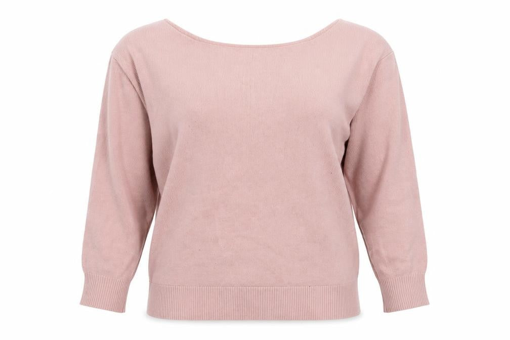 Nasty Gal Women's Pink Boat Neck Pullover Jumper L