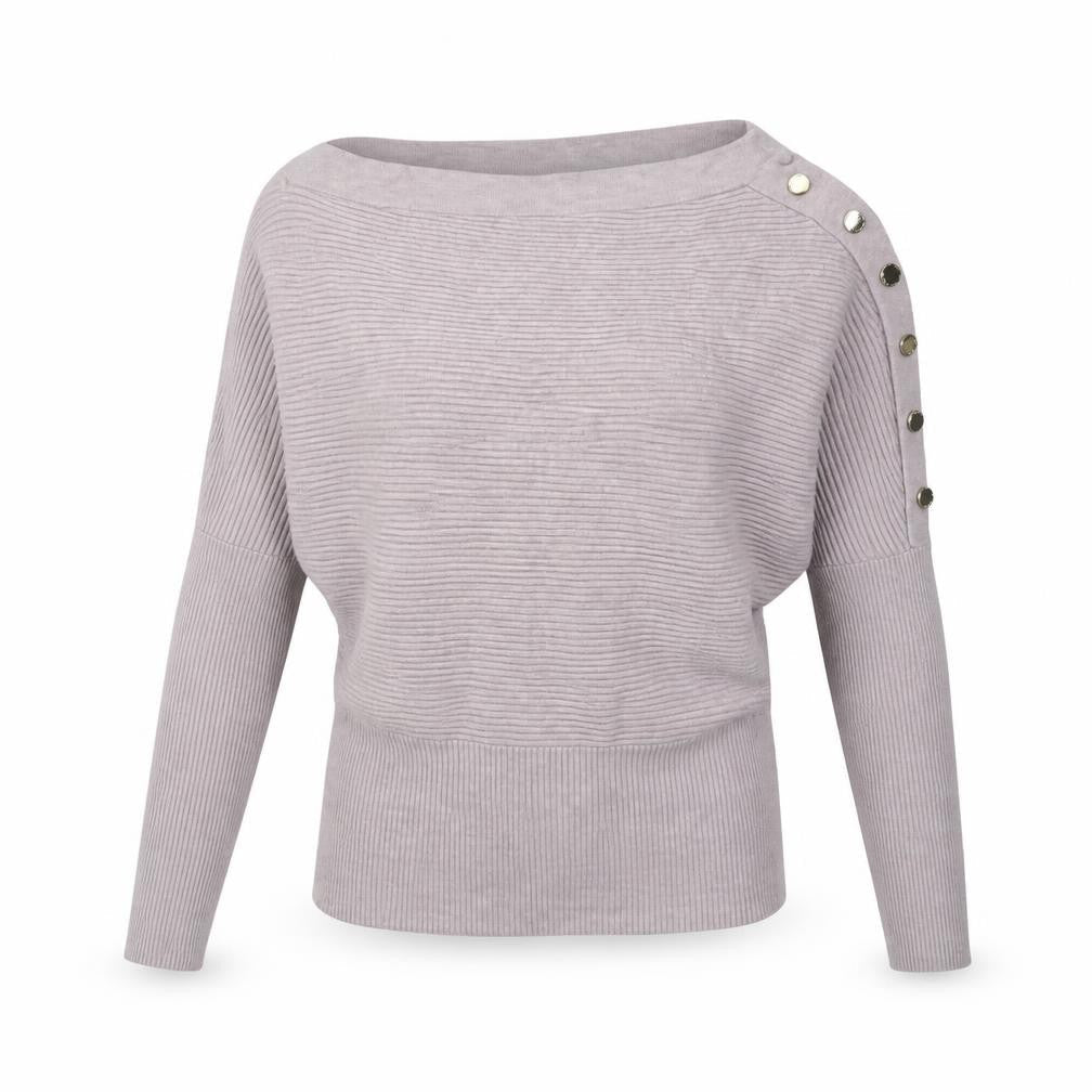 River Island Women's Grey Boat Neck Pullover Jumper - S