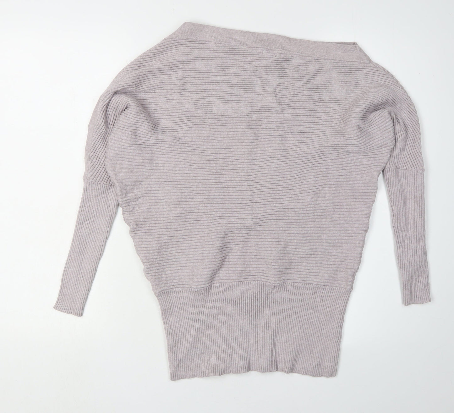 River Island Women's Grey Boat Neck Pullover Jumper - S