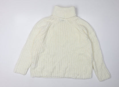 PRETTYLITTLETHING Women's White Pullover Jumper M