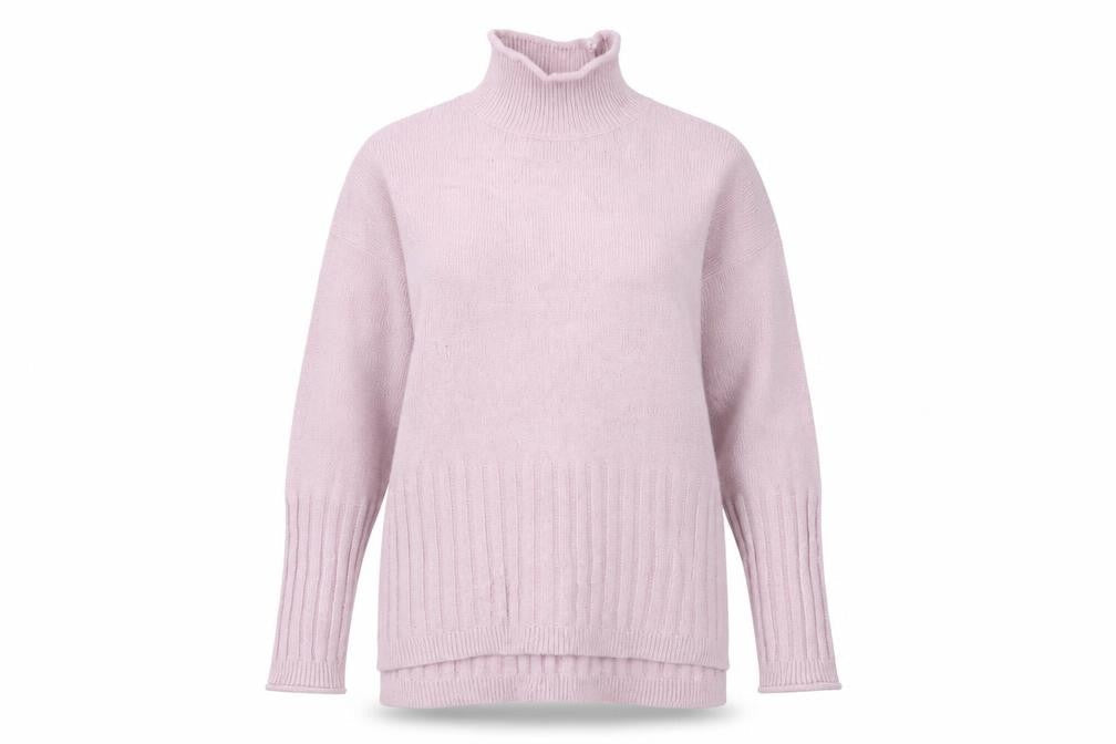 Marks & Spencer Women's Pink High Neck Jumper S