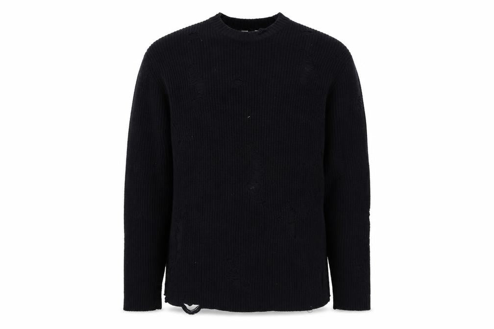 Topman Men's Black Crew Neck Pullover Jumper M