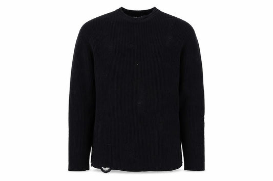Topman Men's Black Crew Neck Pullover Jumper M