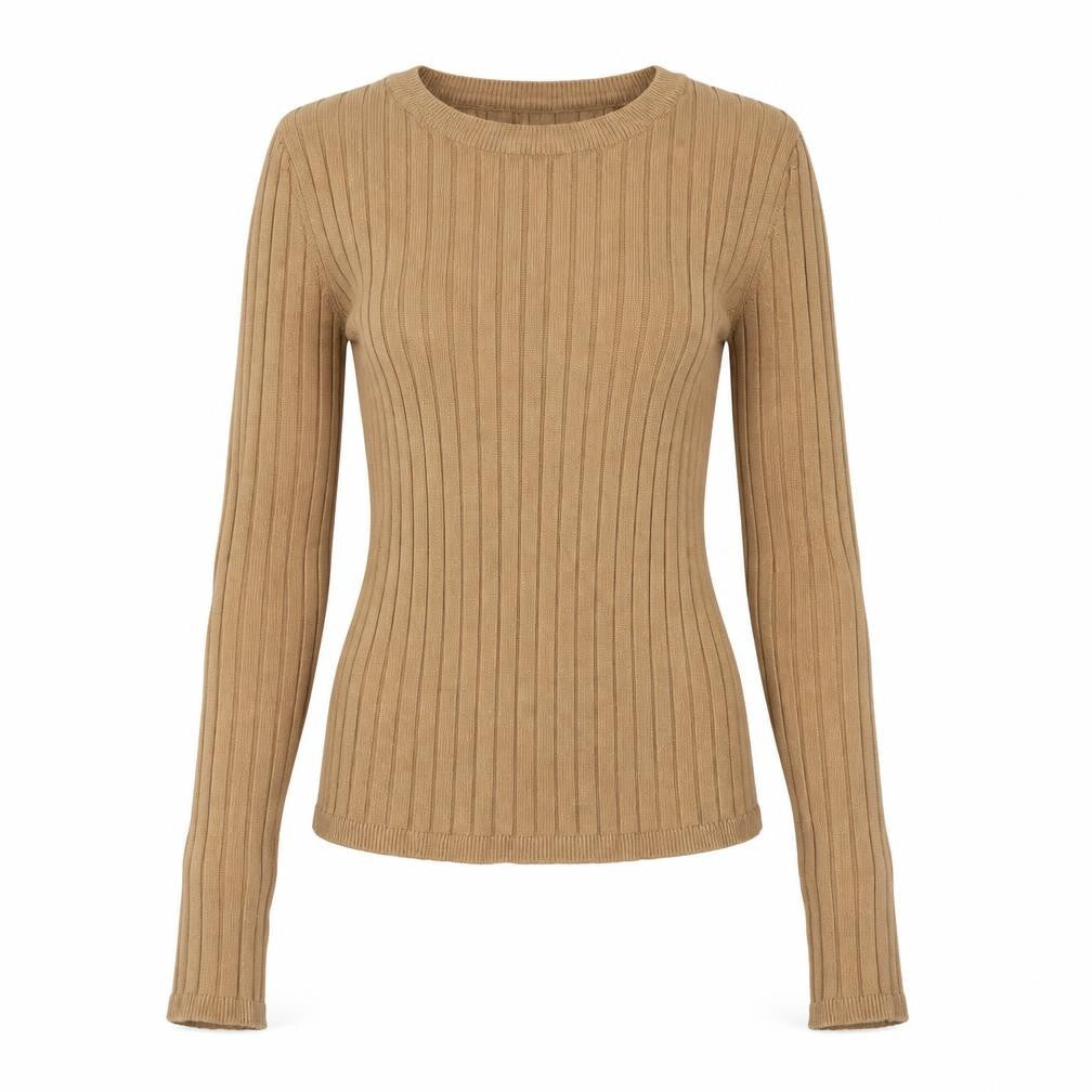 Cropp Women's Beige Jumper M, Crew Neck, Long Sleeve