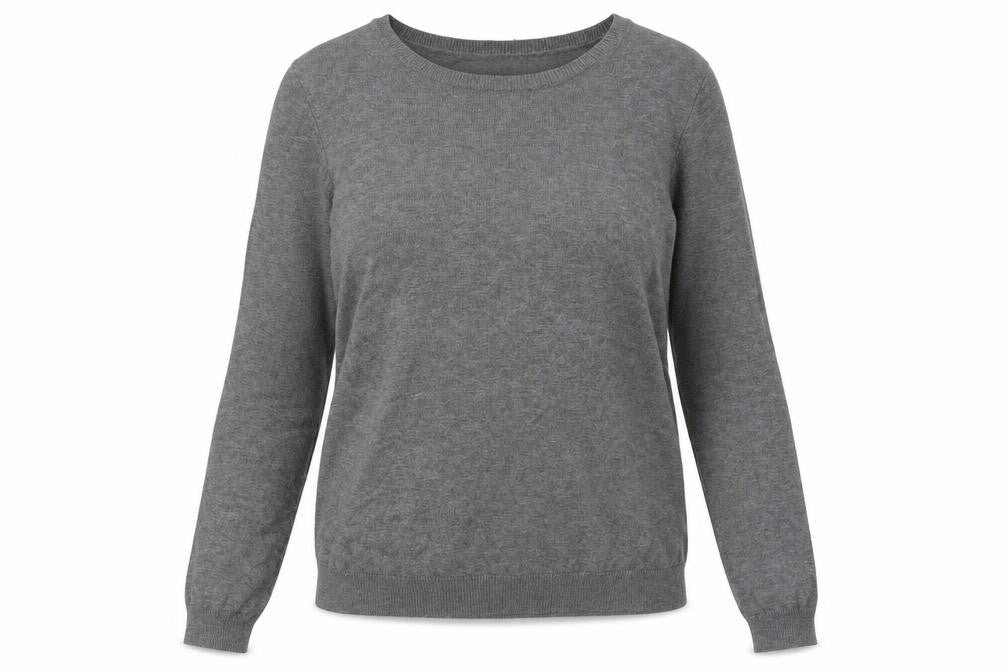 H&M Women's Grey Pullover Jumper, M, Crew Neck
