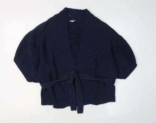 Oasis Women's Blue Cardigan, Size 12, Cotton Blend