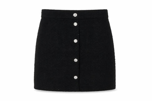H&M Women's Black Buttoned Pencil Skirt Size 10