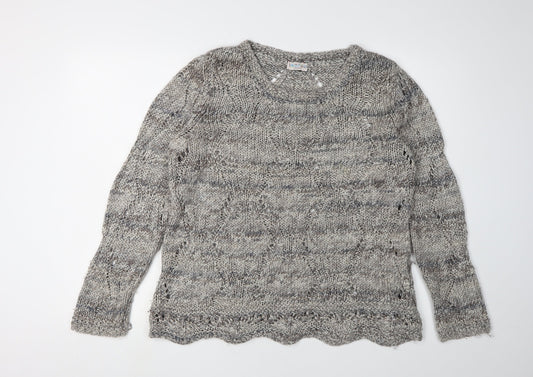 Marks and Spencer Women's Grey Pullover Jumper Size 14