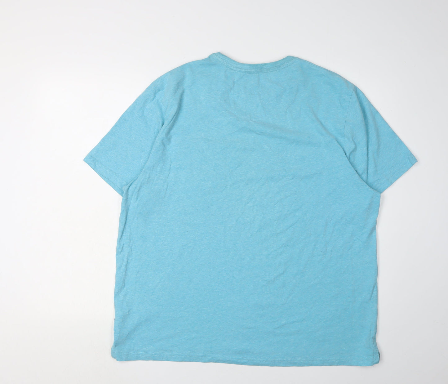 Racing Green Men's Blue XL Cotton Blend T-Shirt